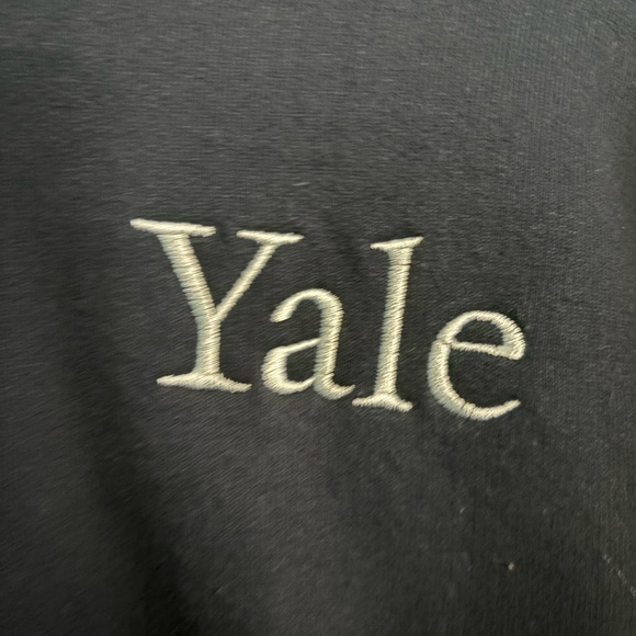 Champion Men’s 1/4 Zip Yale Embroidered Navy Pullover Sz XL Eco Authentic - Picture 2 of 7